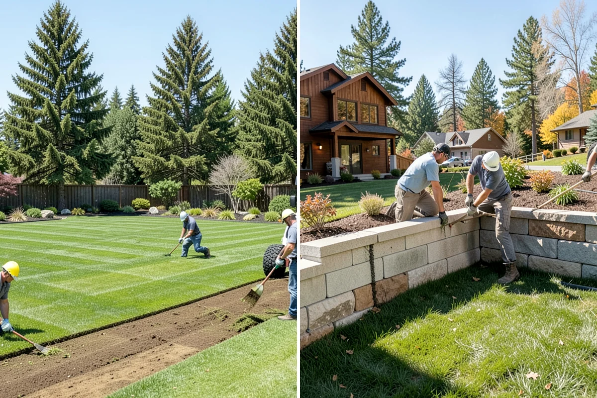 Concrete Walkway Installation in Everett, Snohomish County, WA - Lay out the path and excavate to firm subgrade