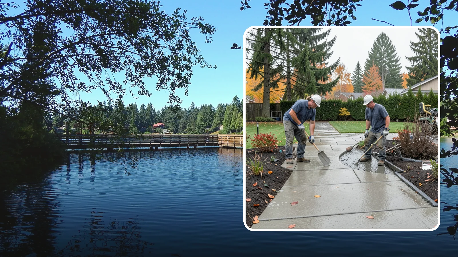 Concrete Walkway Installation in Federal Way, King County, WA - We build safe, level concrete walkways with the drainage and slip resistance Pacific Northwest weather demands.