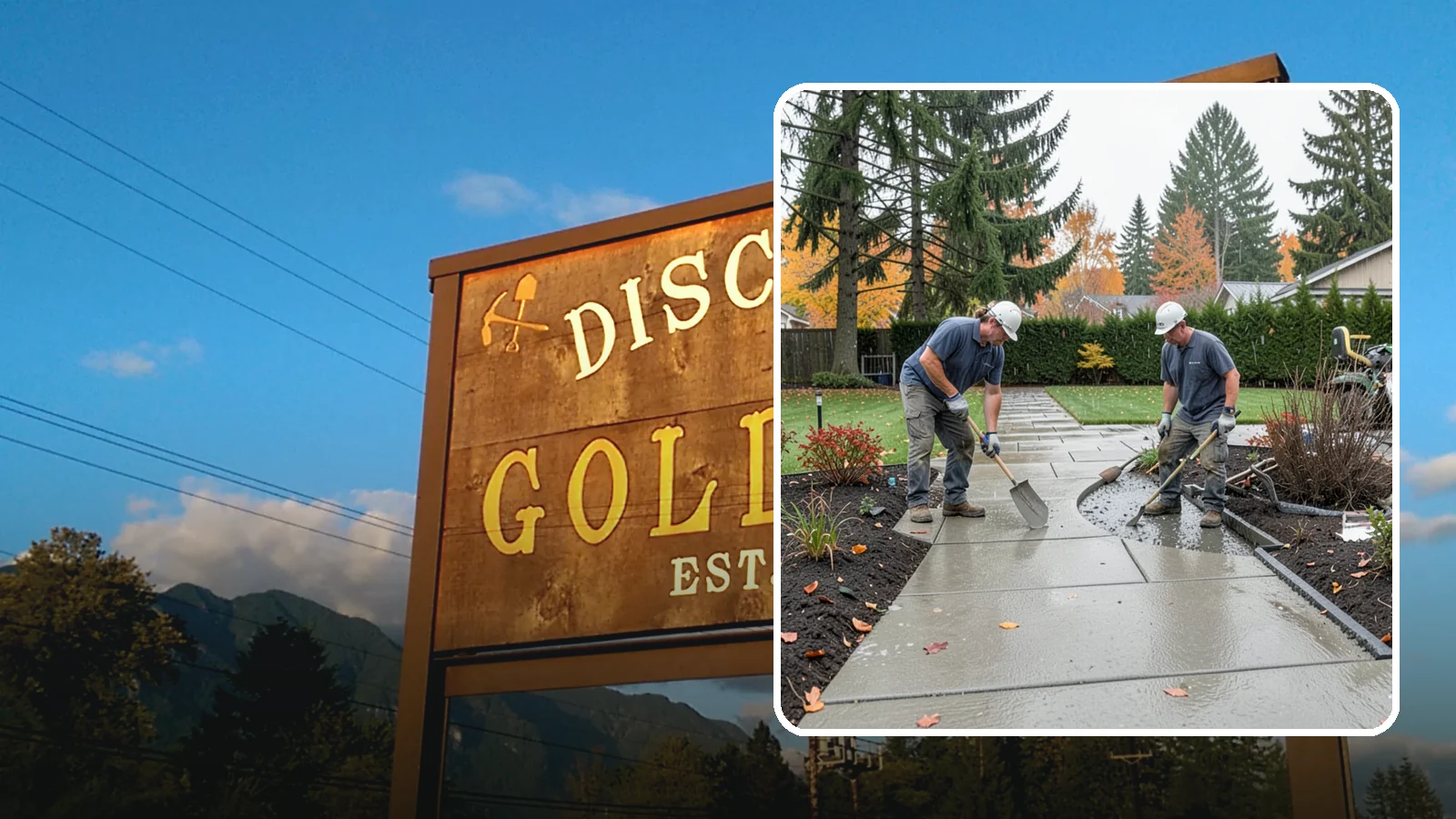 Concrete Walkway Installation in Gold Bar, Snohomish County, WA - We build safe, level concrete walkways with the drainage and slip resistance Pacific Northwest weather demands.