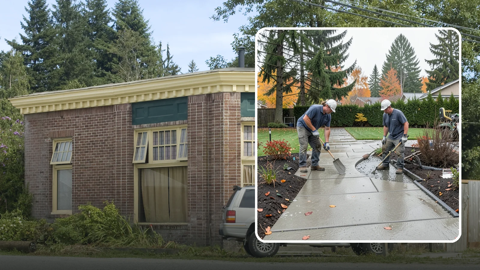 Concrete Walkway Installation in Hamilton, Skagit County, WA - We build safe, level concrete walkways with the drainage and slip resistance Pacific Northwest weather demands.
