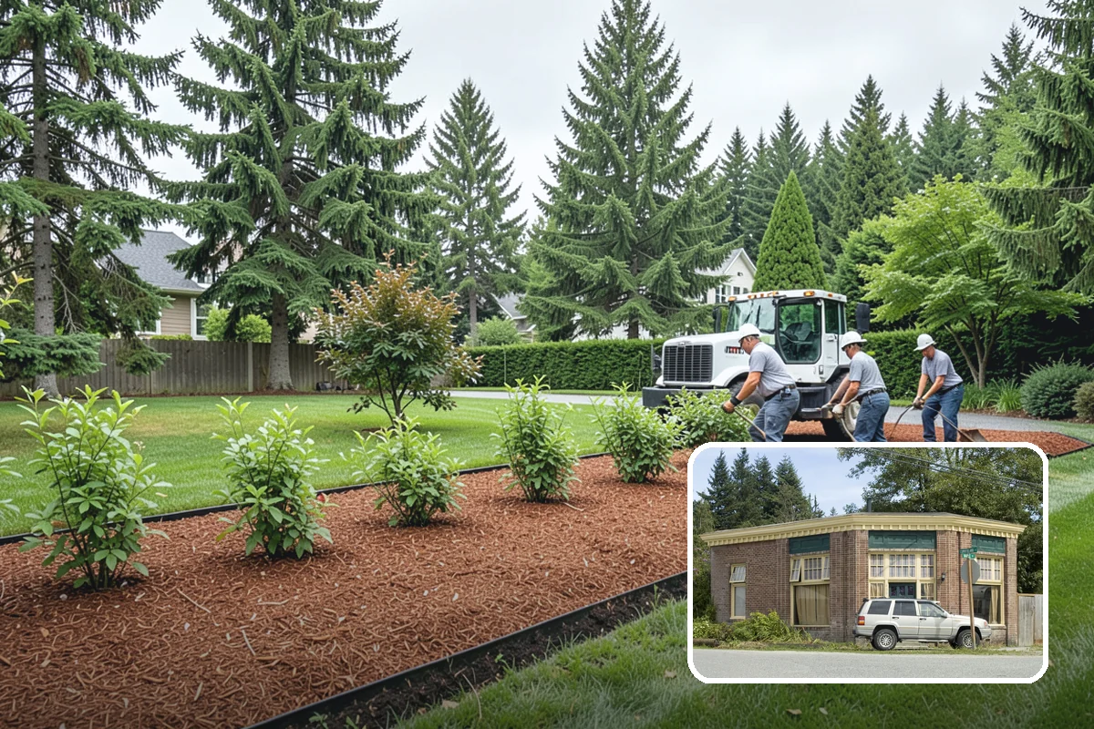 Concrete Walkway Installation in Hamilton, Skagit County, WA - Non-slip broom texture improves safety in wet, mossy conditions