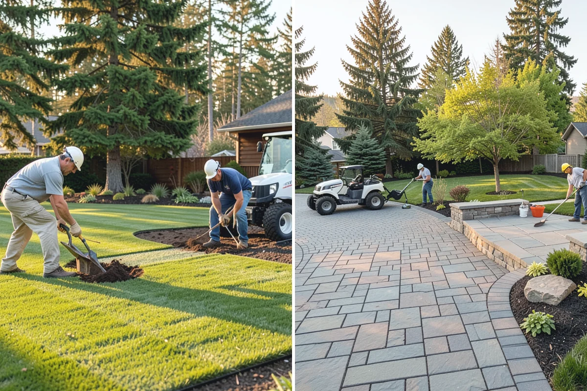 Concrete Walkway Installation in Hamilton, Skagit County, WA - Lay out the path and excavate to firm subgrade