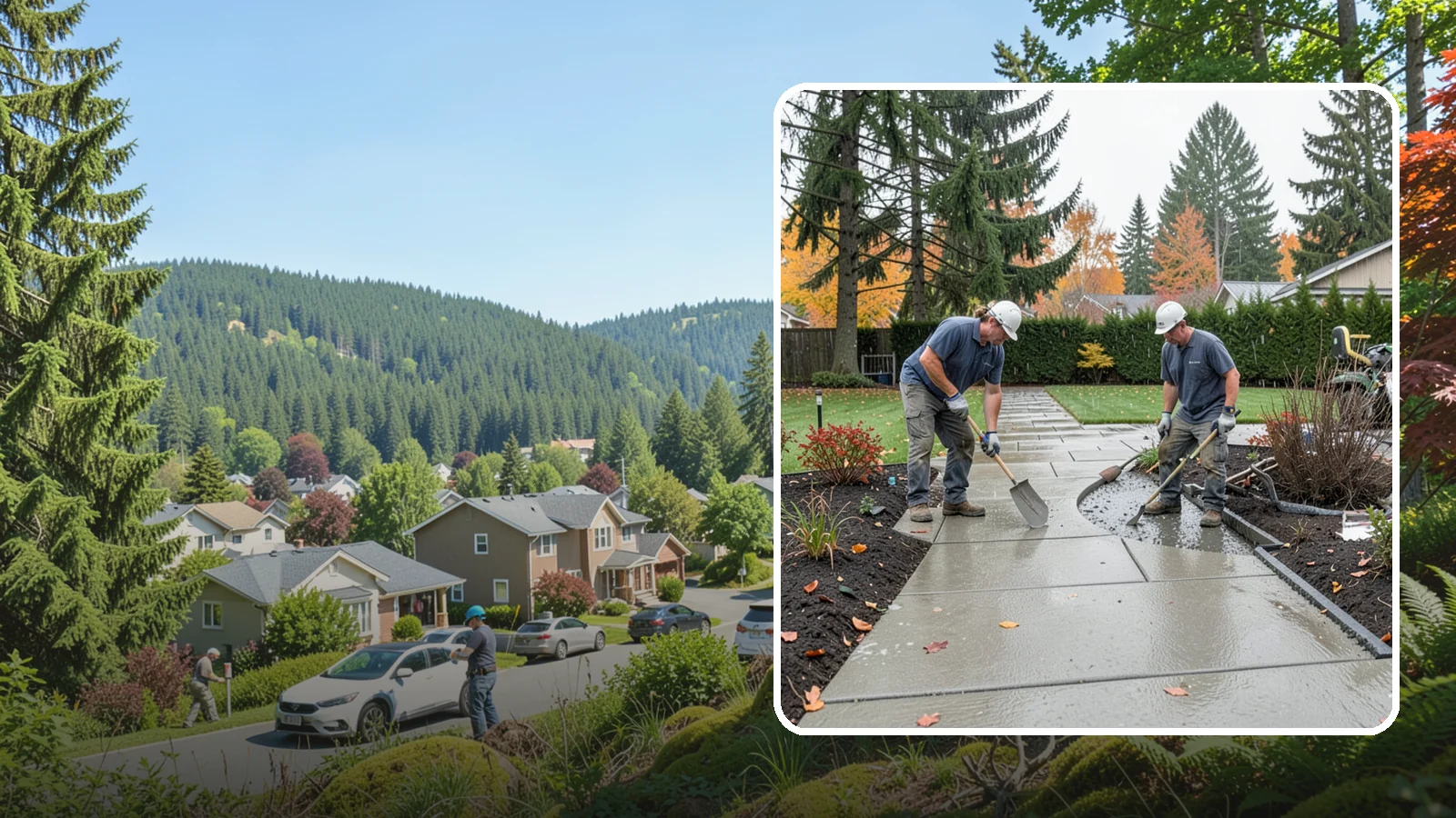 Concrete Walkway Installation in Index, Snohomish County, WA - We build safe, level concrete walkways with the drainage and slip resistance Pacific Northwest weather demands.