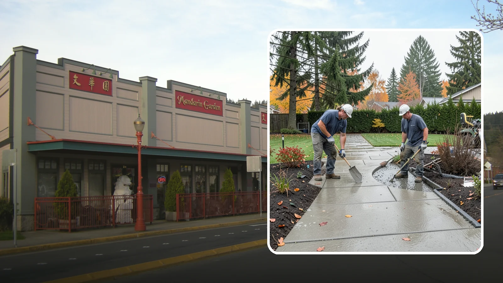 Concrete Walkway Installation in Issaquah, King County, WA - We build safe, level concrete walkways with the drainage and slip resistance Pacific Northwest weather demands.