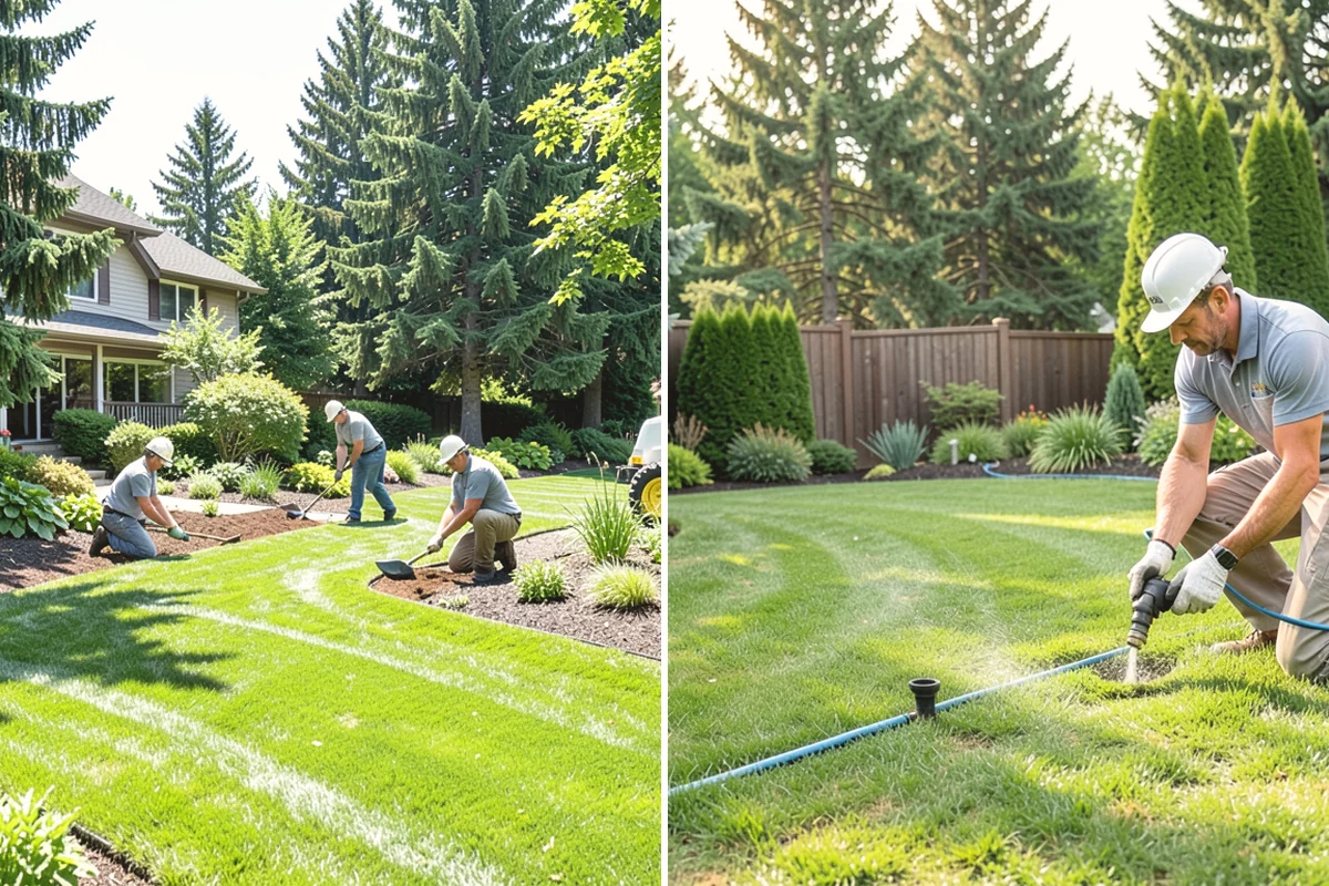 Concrete Walkway Installation in La Conner, Skagit County, WA - Lay out the path and excavate to firm subgrade