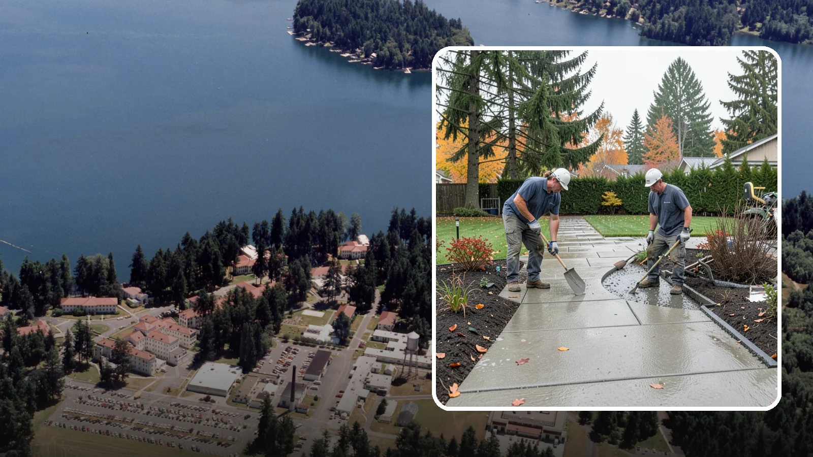 Concrete Walkway Installation in Lakewood, Pierce County, WA - We build safe, level concrete walkways with the drainage and slip resistance Pacific Northwest weather demands.