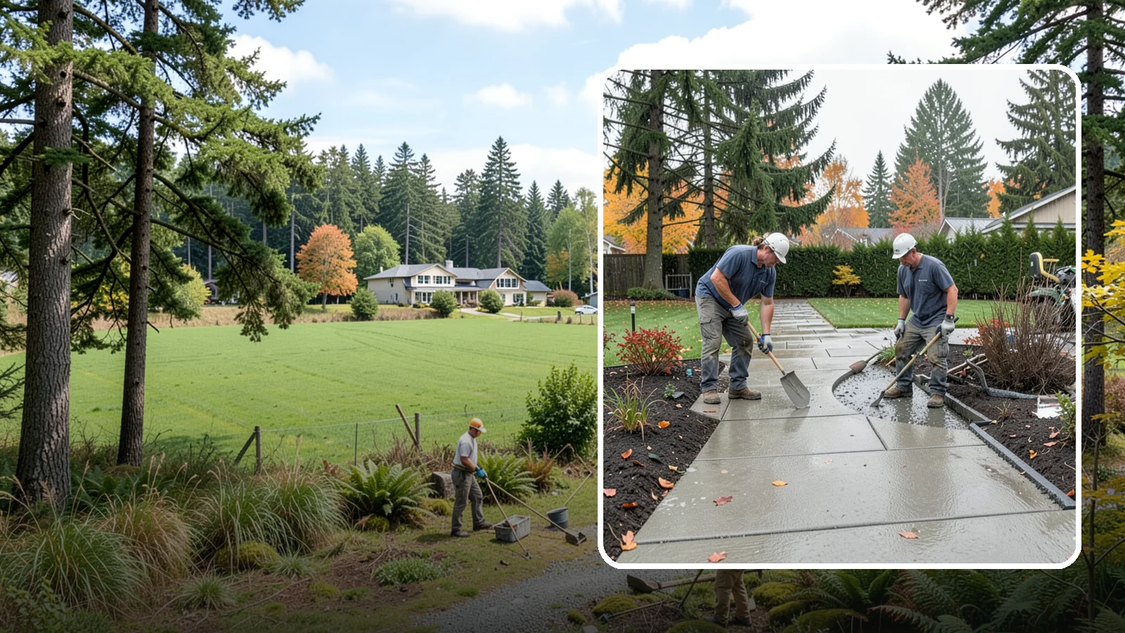 Concrete Walkway Installation in Lyman, Skagit County, WA - We build safe, level concrete walkways with the drainage and slip resistance Pacific Northwest weather demands.