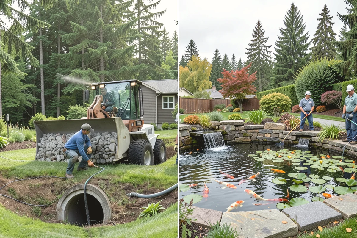 Concrete Walkway Installation in Mercer Island, King County, WA - Lay out the path and excavate to firm subgrade