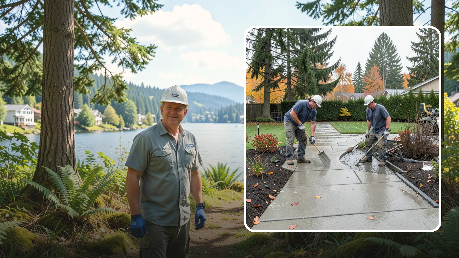 Concrete Walkway Installation in Milton, King County, WA - We build safe, level concrete walkways with the drainage and slip resistance Pacific Northwest weather demands.