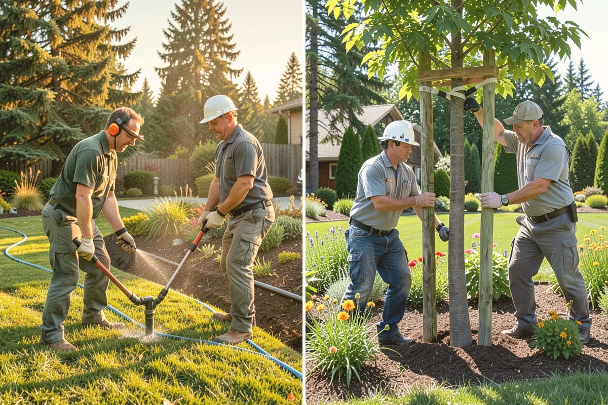 Concrete Walkway Installation in Milton, King County, WA - Lay out the path and excavate to firm subgrade