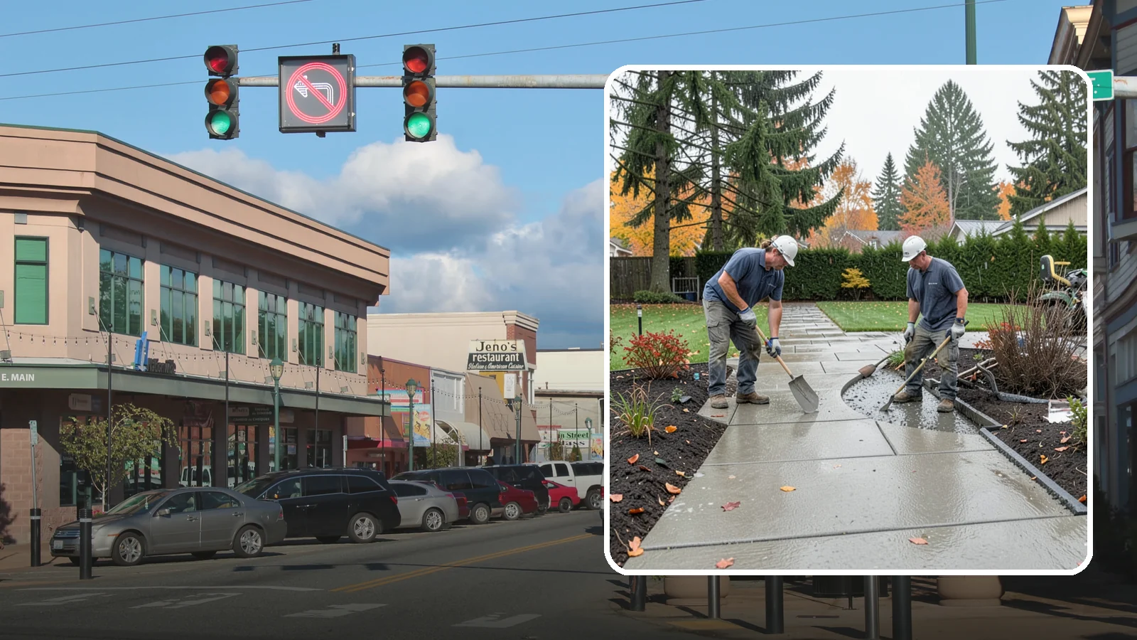 Concrete Walkway Installation in Monroe, Snohomish County, WA - We build safe, level concrete walkways with the drainage and slip resistance Pacific Northwest weather demands.