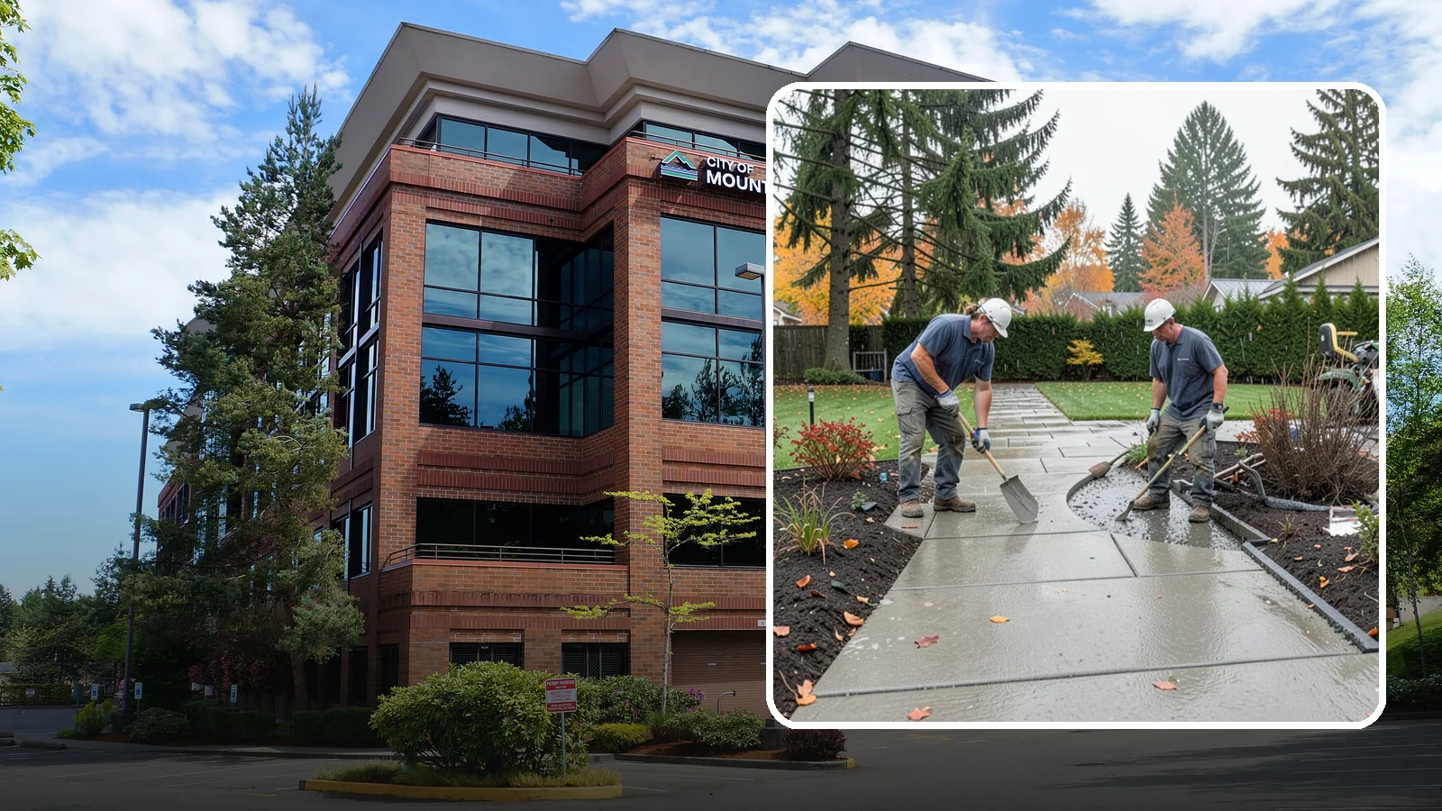 Concrete Walkway Installation in Mountlake Terrace, Snohomish County, WA - We build safe, level concrete walkways with the drainage and slip resistance Pacific Northwest weather demands.