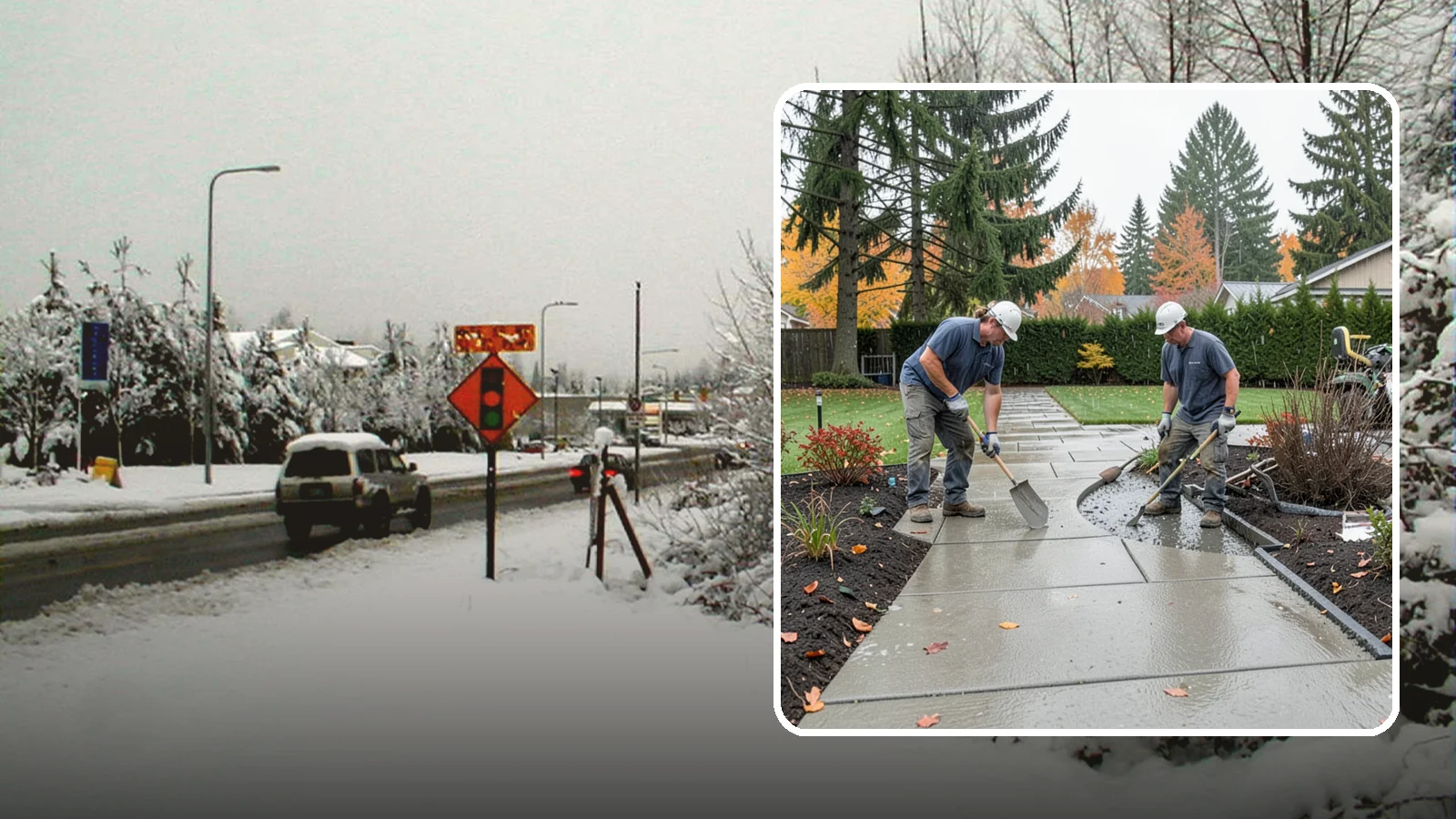 Concrete Walkway Installation in Newcastle, King County, WA - We build safe, level concrete walkways with the drainage and slip resistance Pacific Northwest weather demands.