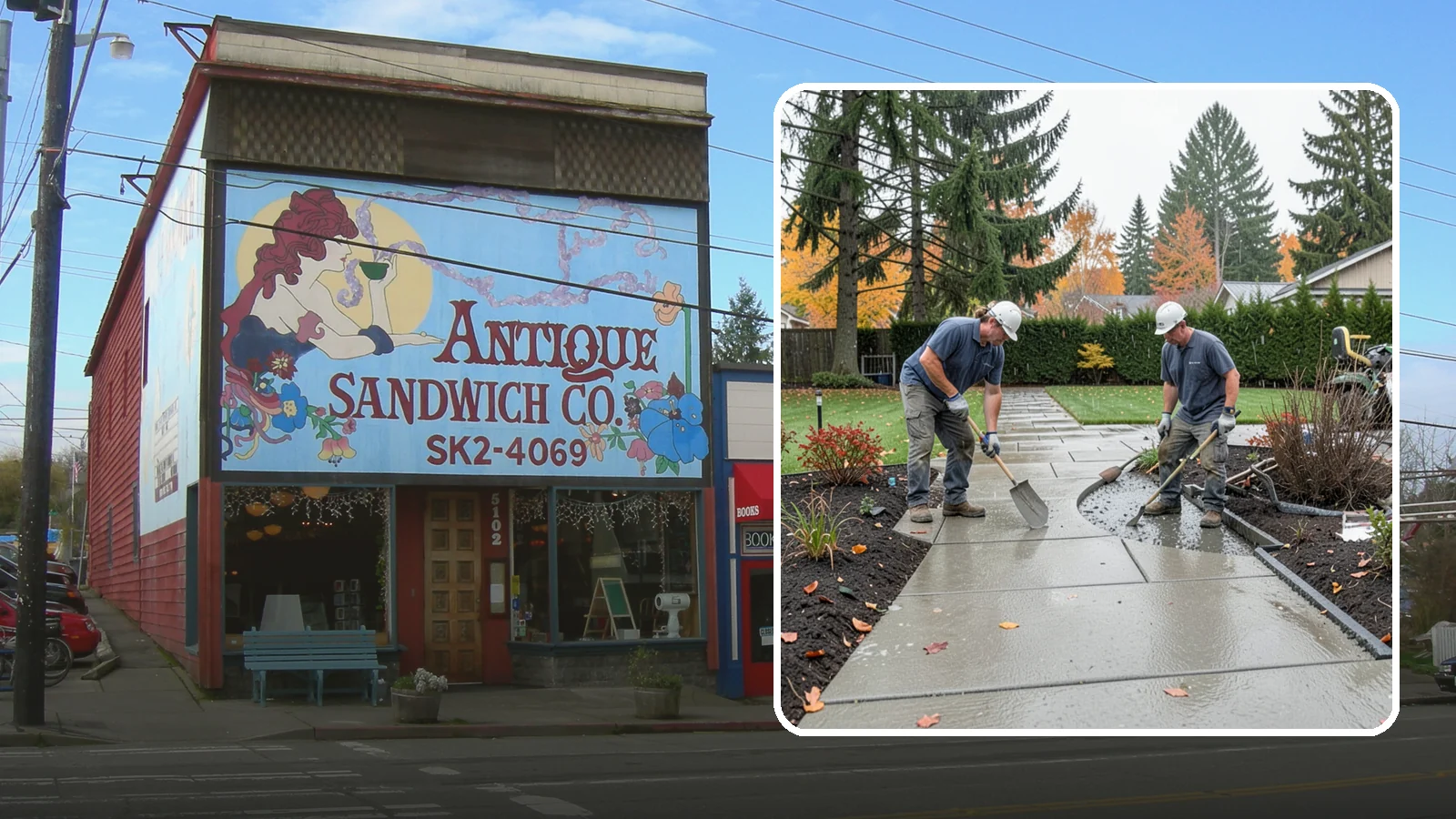 Concrete Walkway Installation in Ruston, Pierce County, WA - We build safe, level concrete walkways with the drainage and slip resistance Pacific Northwest weather demands.