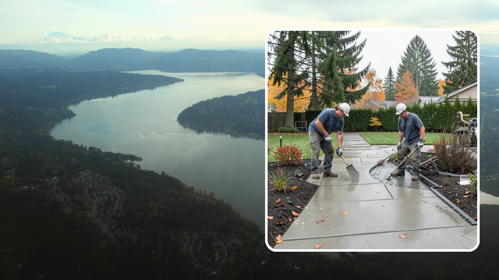 Concrete Walkway Installation in Sammamish, King County, WA - We build safe, level concrete walkways with the drainage and slip resistance Pacific Northwest weather demands.
