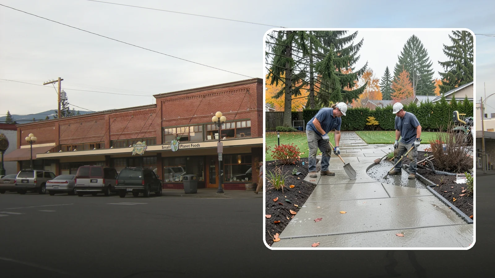Concrete Walkway Installation in Sedro-Woolley, Skagit County, WA - We build safe, level concrete walkways with the drainage and slip resistance Pacific Northwest weather demands.