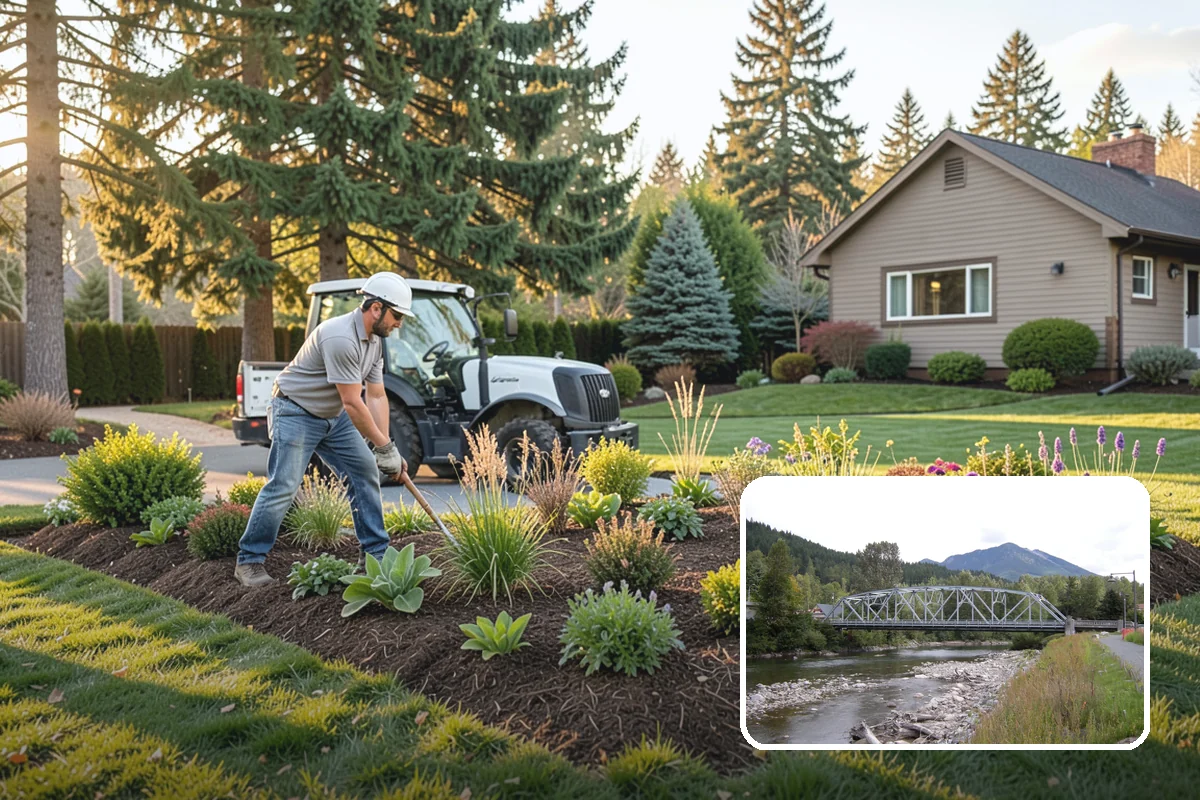 Concrete Walkway Installation in Skykomish, King County, WA - Non-slip broom texture improves safety in wet, mossy conditions