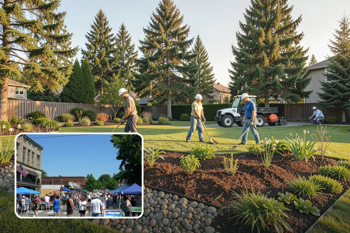 Concrete Walkway Installation in Snohomish, Snohomish County, WA - Non-slip broom texture improves safety in wet, mossy conditions