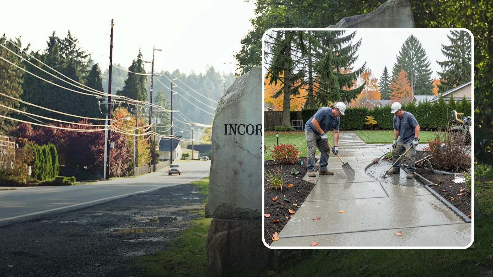 Concrete Walkway Installation in Wilkeson, Pierce County, WA - We build safe, level concrete walkways with the drainage and slip resistance Pacific Northwest weather demands.