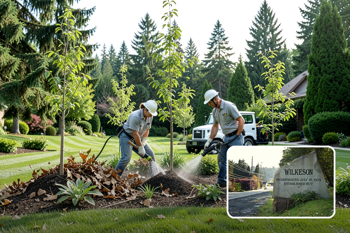 Concrete Walkway Installation in Wilkeson, Pierce County, WA - Non-slip broom texture improves safety in wet, mossy conditions