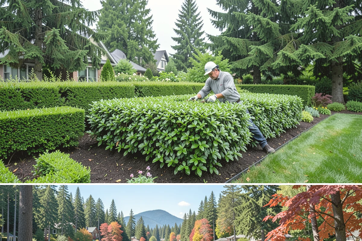 Container Gardening in Covington, King County, WA - Refreshed seasonally - cool-season plantings in spring and fall, warm-season in summer.