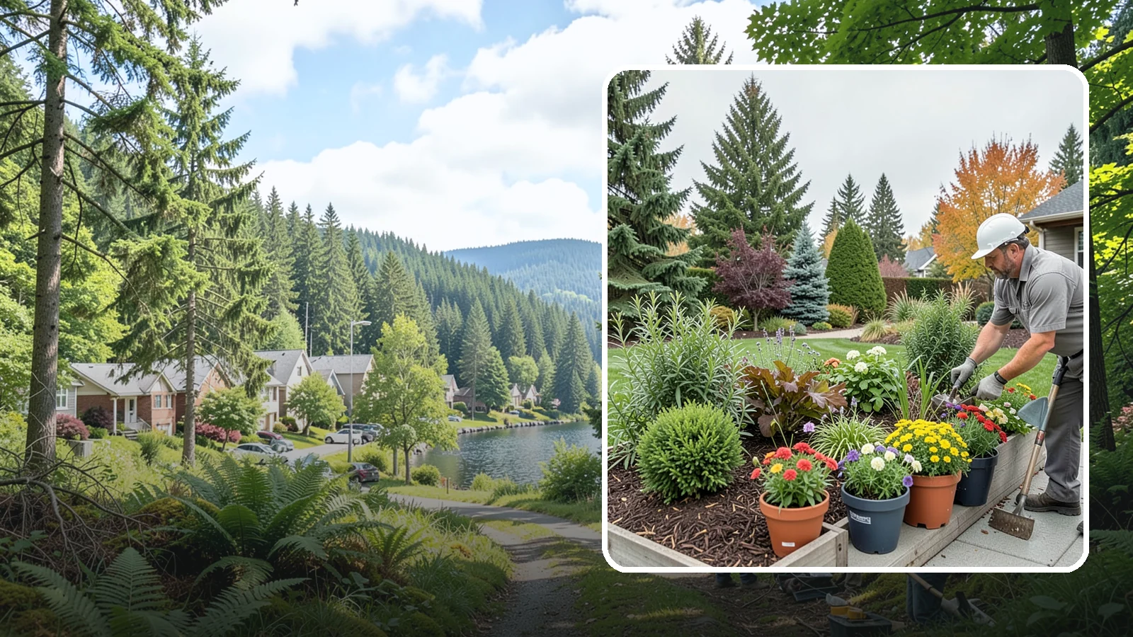 Container Gardening in Lake Forest Park, King County, WA - Designed container plantings that bring color and greenery to patios, entries, and small spaces.