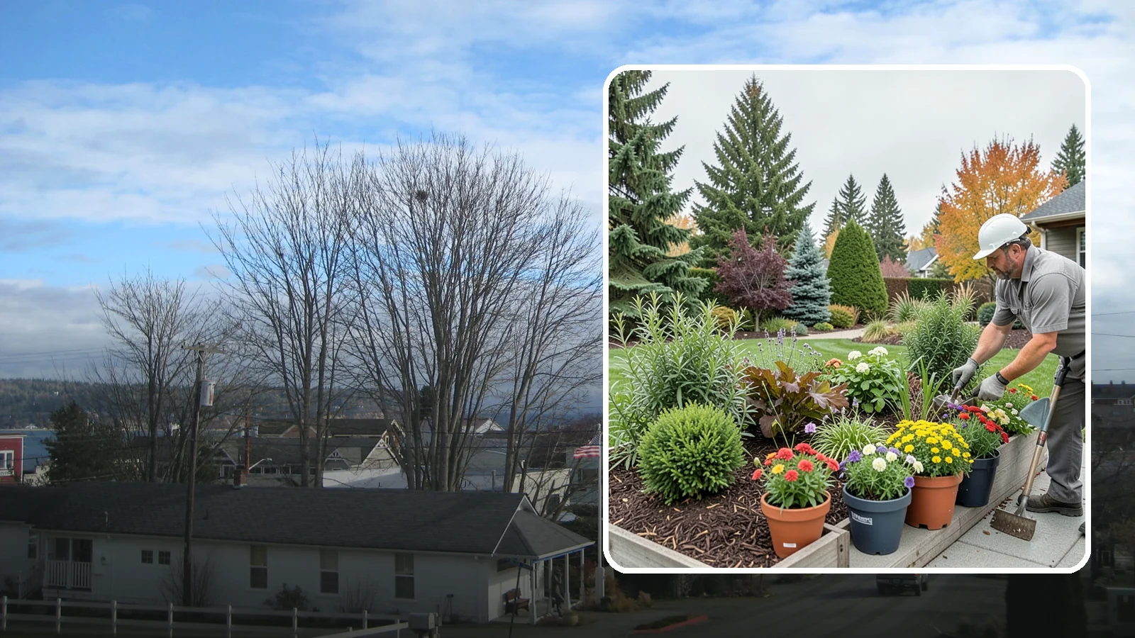 Container Gardening in Langley, Island County, WA - Designed container plantings that bring color and greenery to patios, entries, and small spaces.