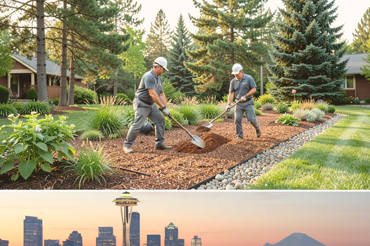Container Gardening in Seattle, King County, WA - Refreshed seasonally - cool-season plantings in spring and fall, warm-season in summer.