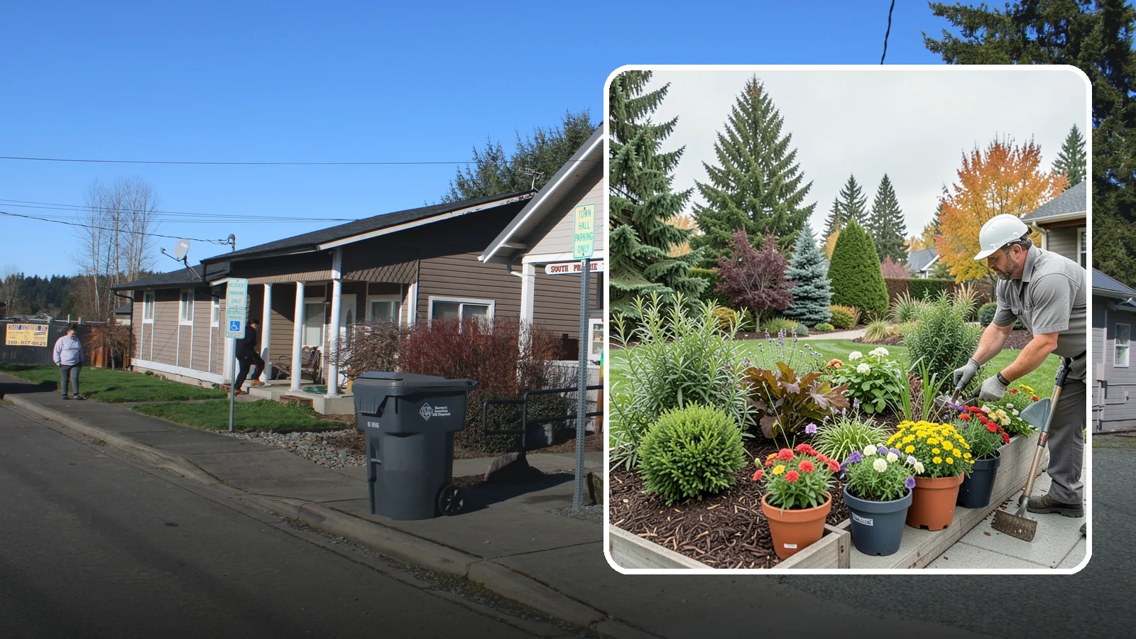 Container Gardening in South Prairie, Pierce County, WA - Designed container plantings that bring color and greenery to patios, entries, and small spaces.