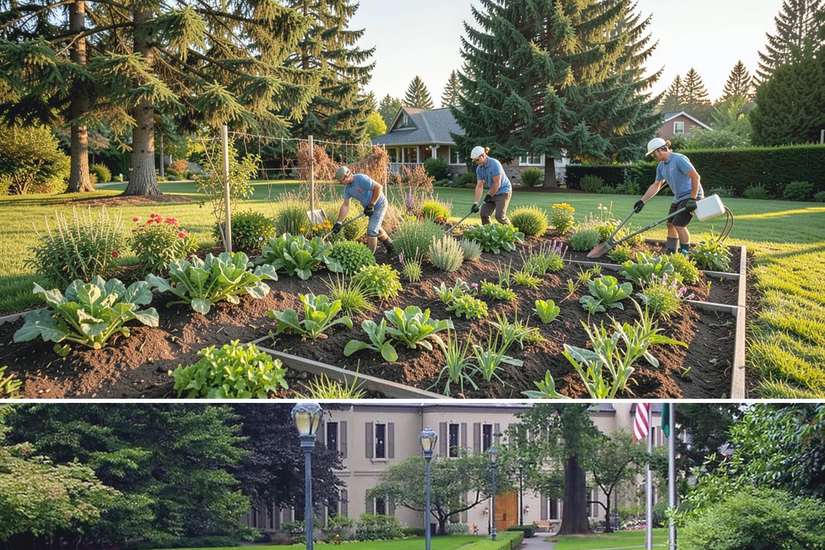 Container Gardening in Woodinville, King County, WA - Refreshed seasonally - cool-season plantings in spring and fall, warm-season in summer.