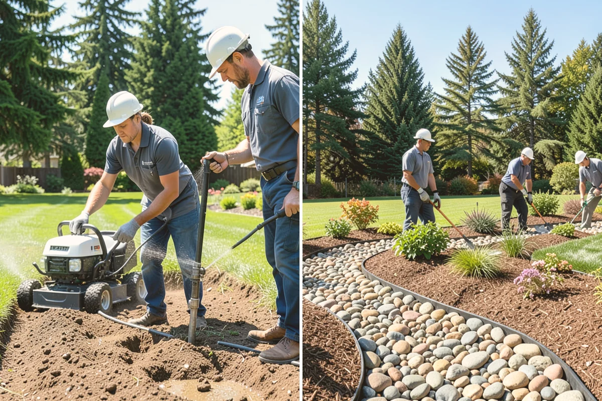 Core Aeration in Algona, King County, WA - Water the lawn lightly beforehand for clean plug removal