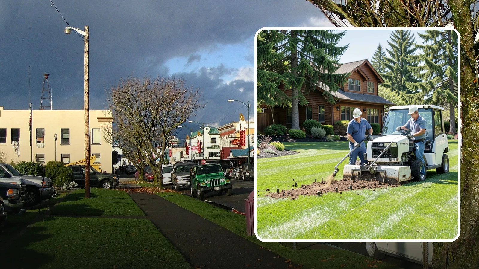 Core Aeration in Arlington, Snohomish County, WA - Core (plug) aeration that pulls soil plugs for the deepest relief from compaction and thatch.