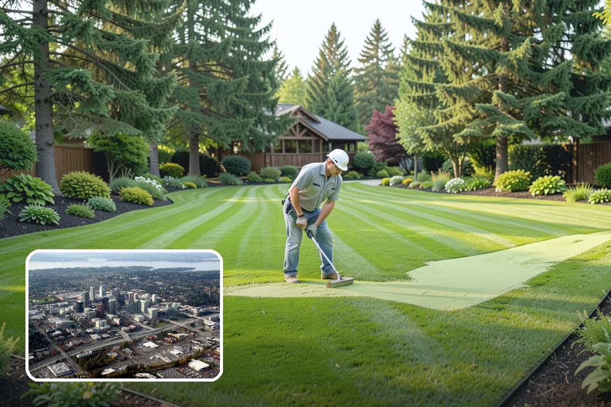 Core Aeration in Bellevue, King County, WA - Deepest relief from compaction