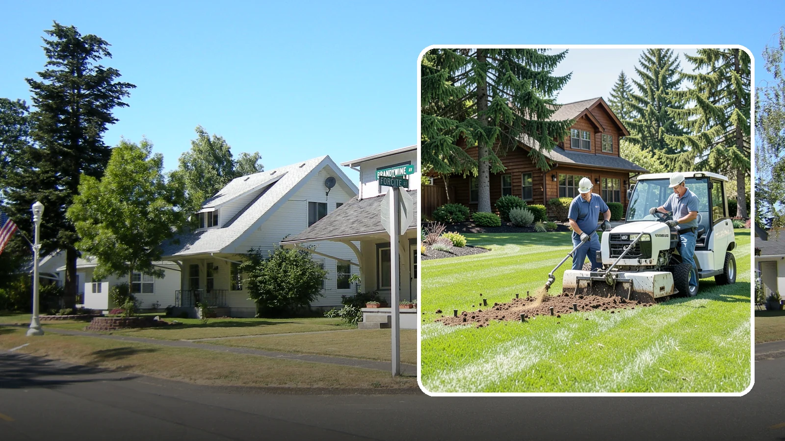 Core Aeration in DuPont, Pierce County, WA - Core (plug) aeration that pulls soil plugs for the deepest relief from compaction and thatch.