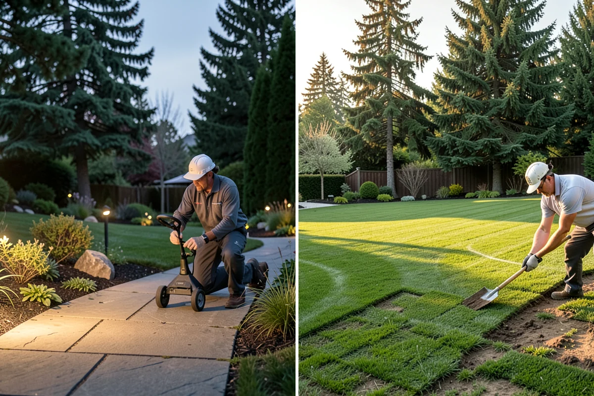 Core Aeration in Enumclaw, King County, WA - Water the lawn lightly beforehand for clean plug removal