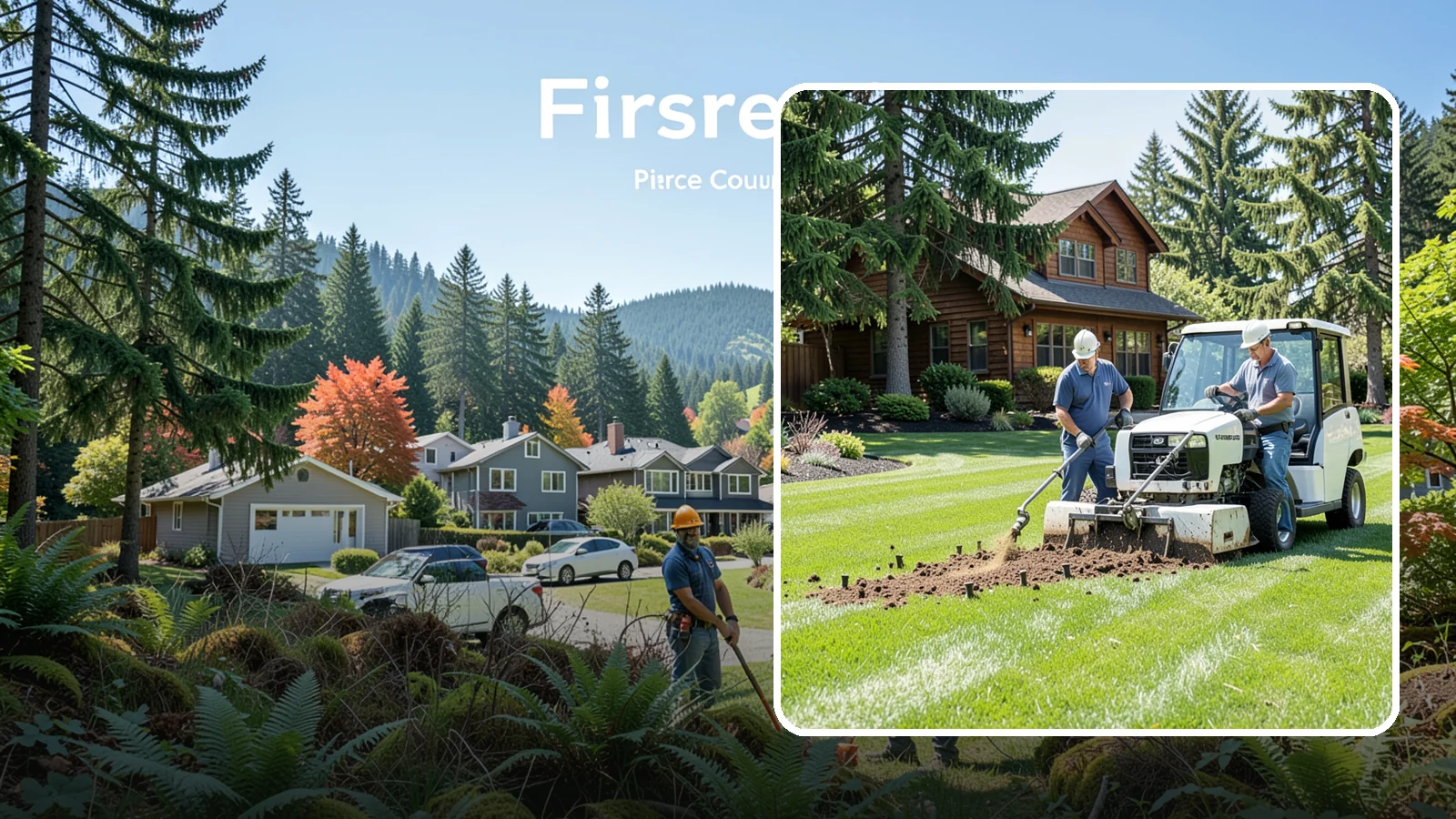Core Aeration in Fircrest, Pierce County, WA - Core (plug) aeration that pulls soil plugs for the deepest relief from compaction and thatch.