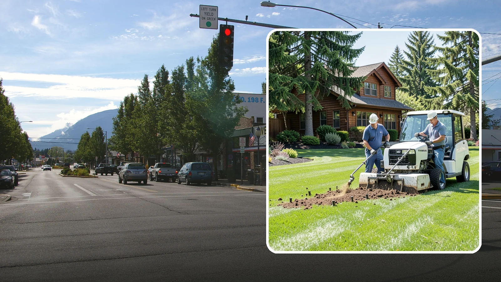 Core Aeration in North Bend, King County, WA - Core (plug) aeration that pulls soil plugs for the deepest relief from compaction and thatch.