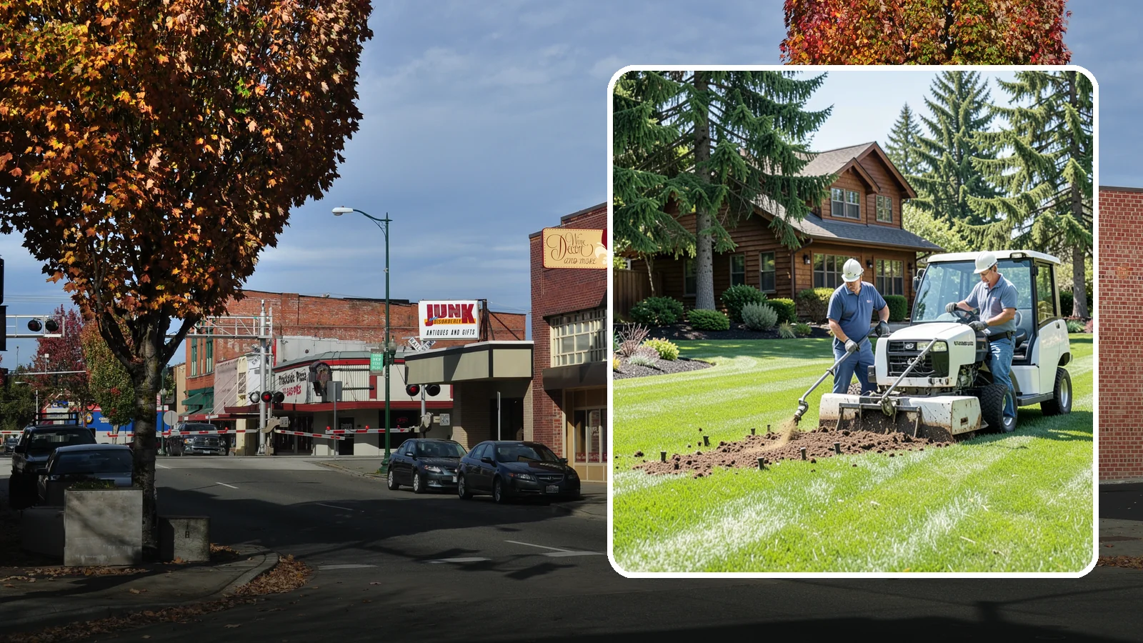 Core Aeration in Puyallup, Pierce County, WA - Core (plug) aeration that pulls soil plugs for the deepest relief from compaction and thatch.