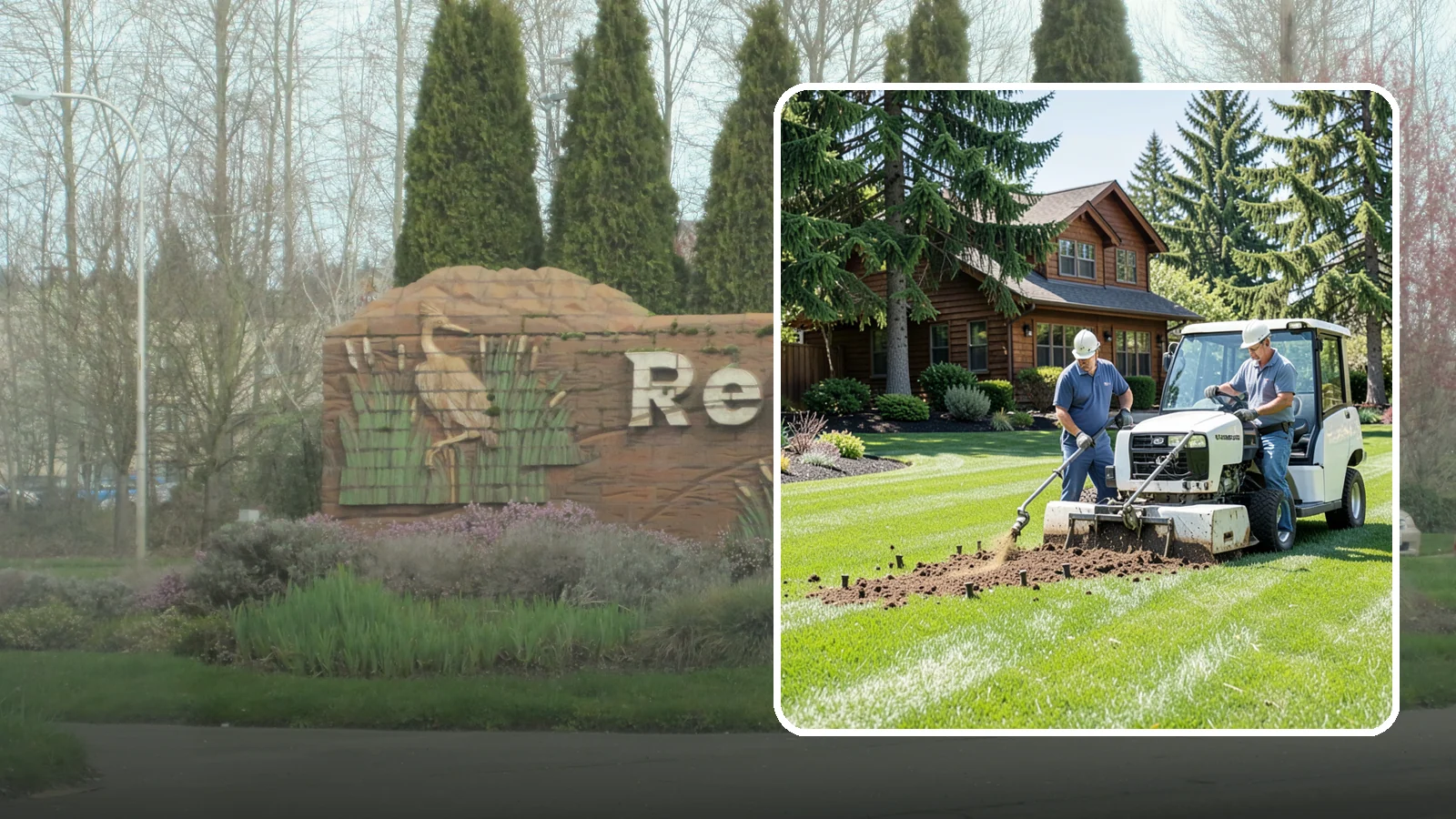 Core Aeration in Renton, King County, WA - Core (plug) aeration that pulls soil plugs for the deepest relief from compaction and thatch.