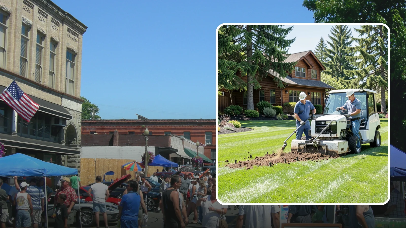 Core Aeration in Snohomish, Snohomish County, WA - Core (plug) aeration that pulls soil plugs for the deepest relief from compaction and thatch.