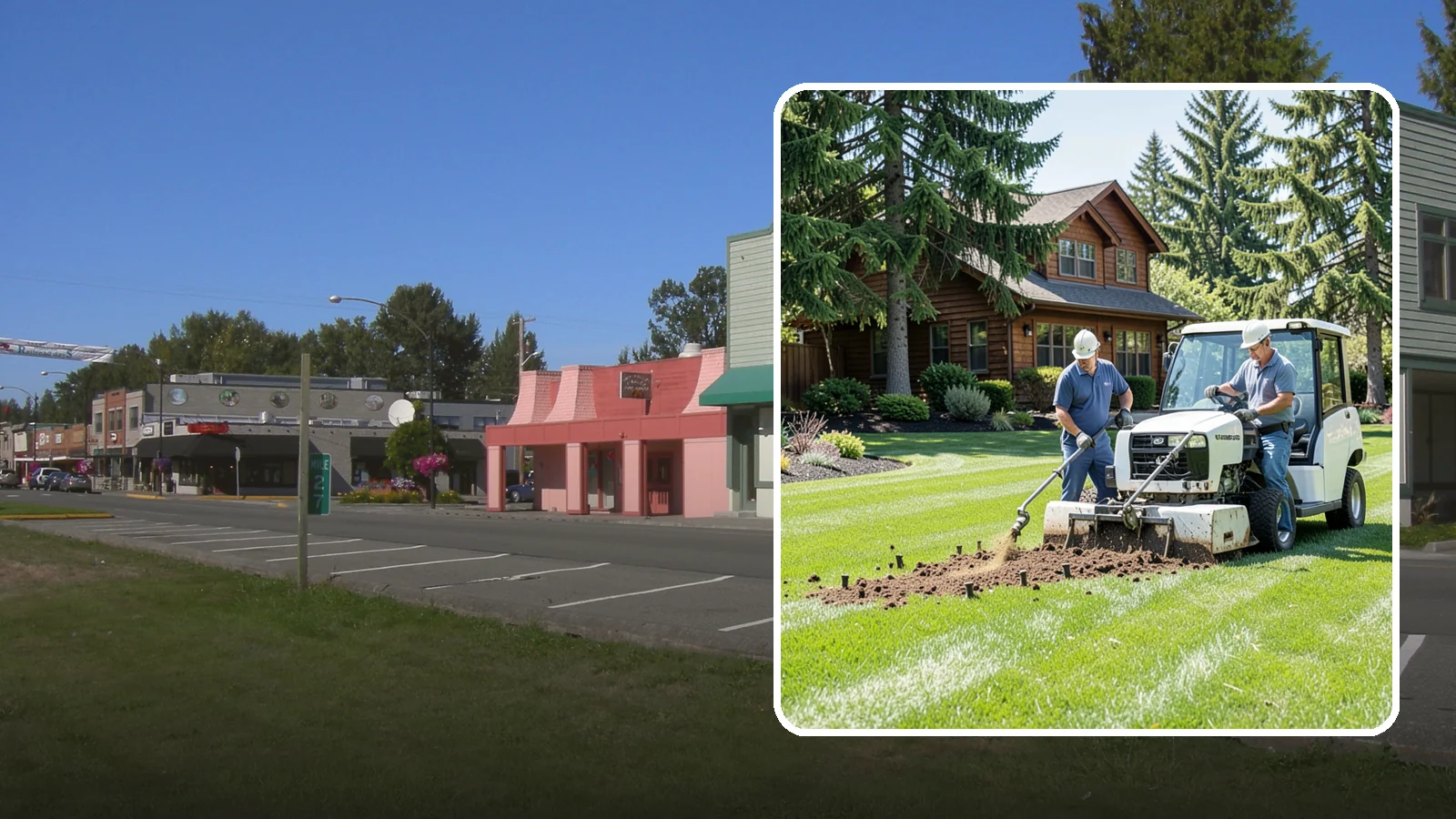 Core Aeration in Snoqualmie, King County, WA - Core (plug) aeration that pulls soil plugs for the deepest relief from compaction and thatch.