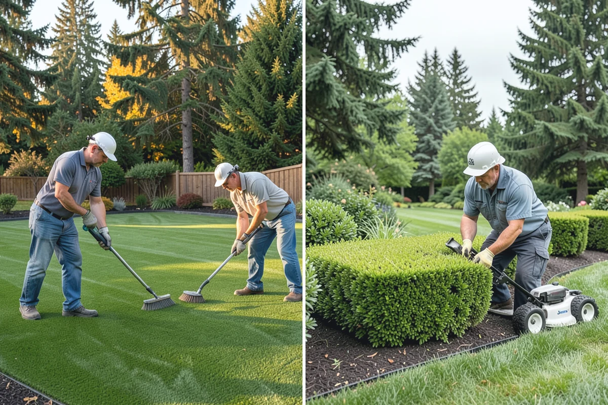 Core Aeration in South Prairie, Pierce County, WA - Water the lawn lightly beforehand for clean plug removal