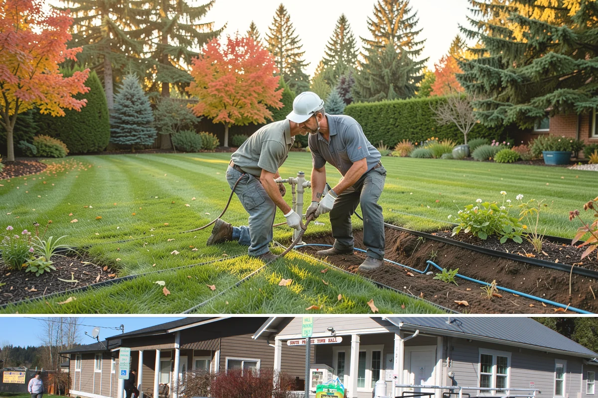 Core Aeration in South Prairie, Pierce County, WA - Ideal in early fall