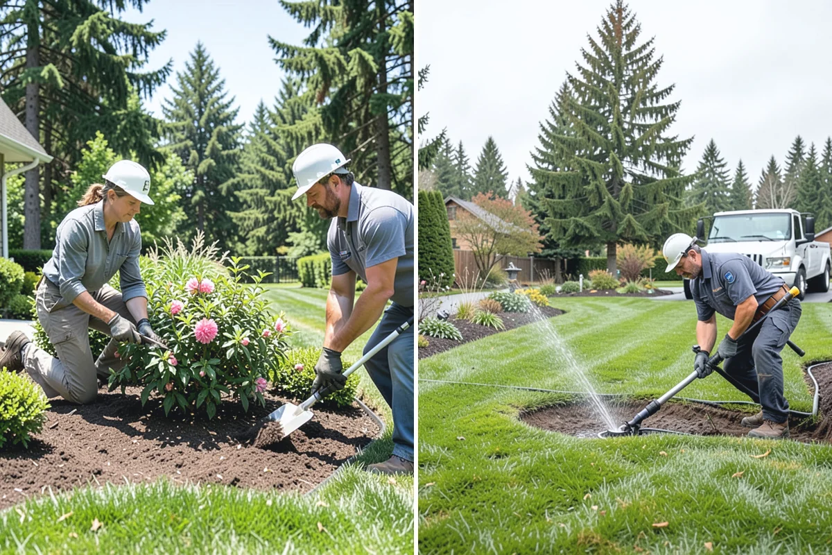 Core Aeration in Wilkeson, Pierce County, WA - Water the lawn lightly beforehand for clean plug removal