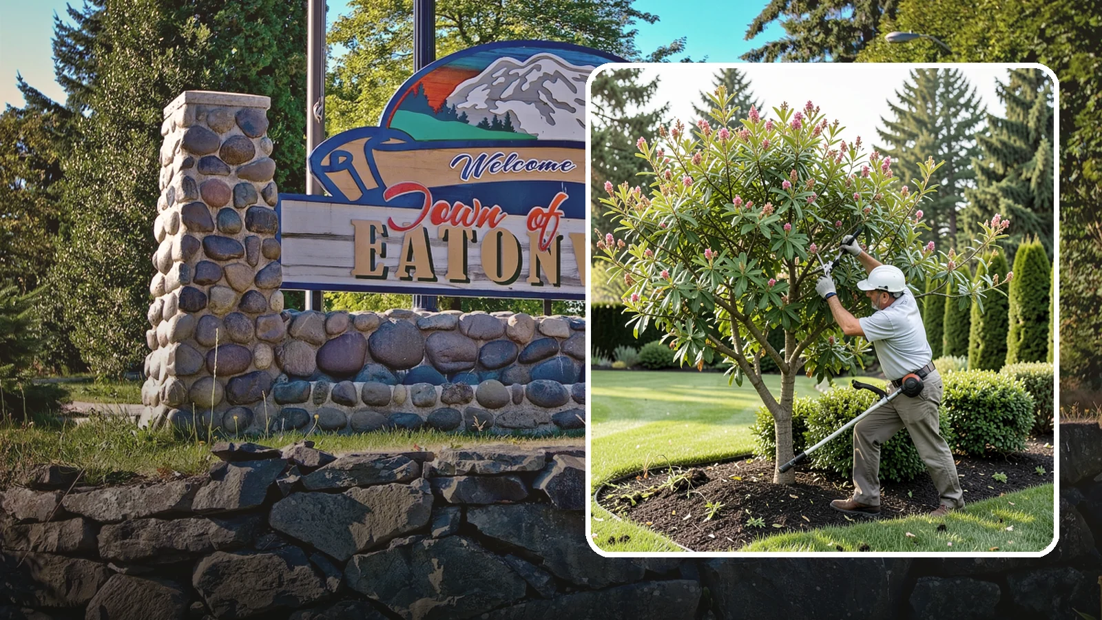 Crape Myrtle Pruning in Eatonville, Pierce County, WA - Proper crape myrtle pruning that avoids "crape murder" and preserves natural form and bloom.