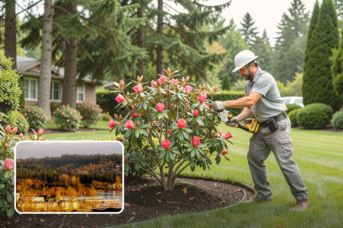 Crape Myrtle Pruning in Kenmore, King County, WA - Avoids damaging topping / crape murder