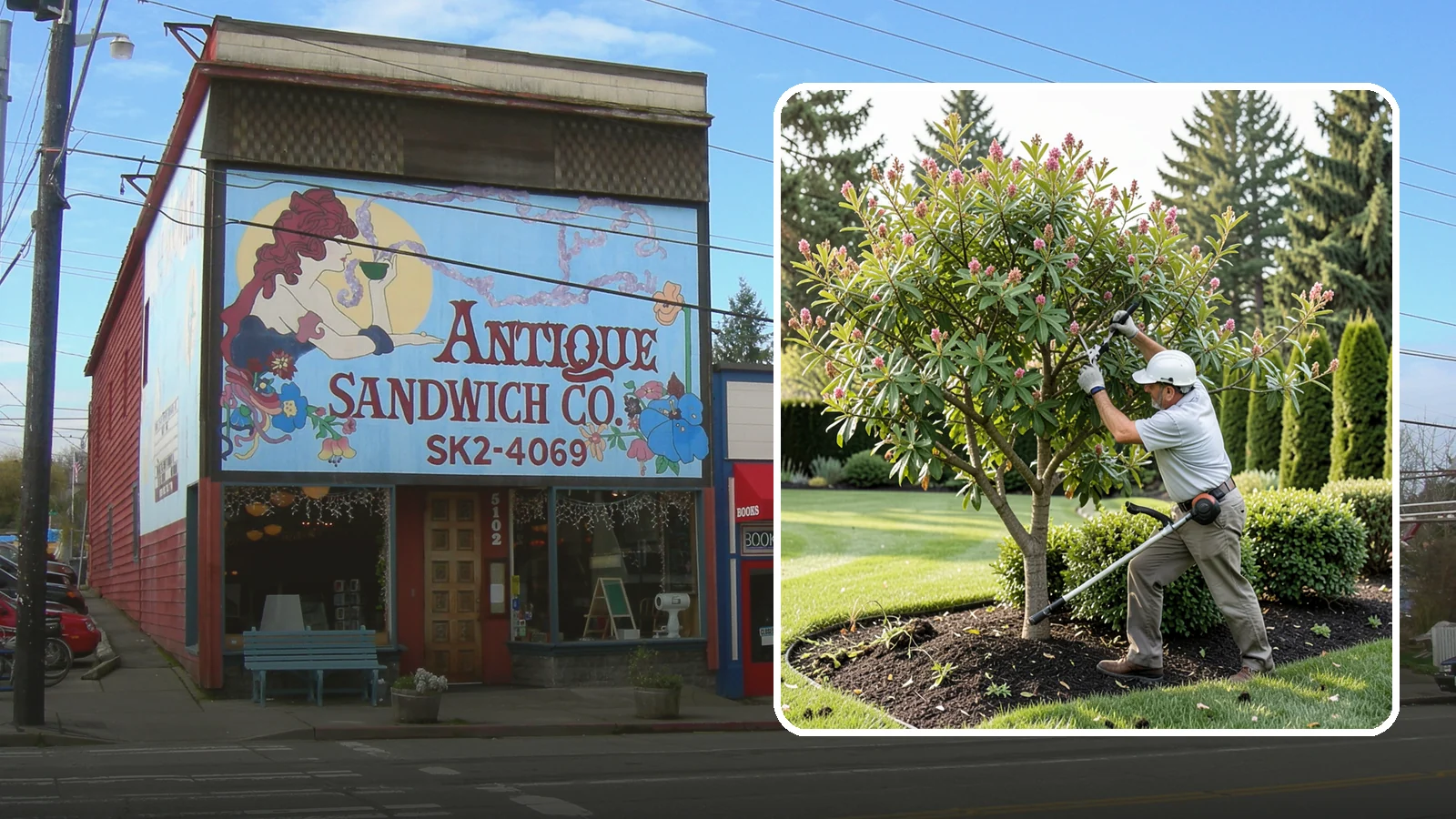 Crape Myrtle Pruning in Ruston, Pierce County, WA - Proper crape myrtle pruning that avoids "crape murder" and preserves natural form and bloom.