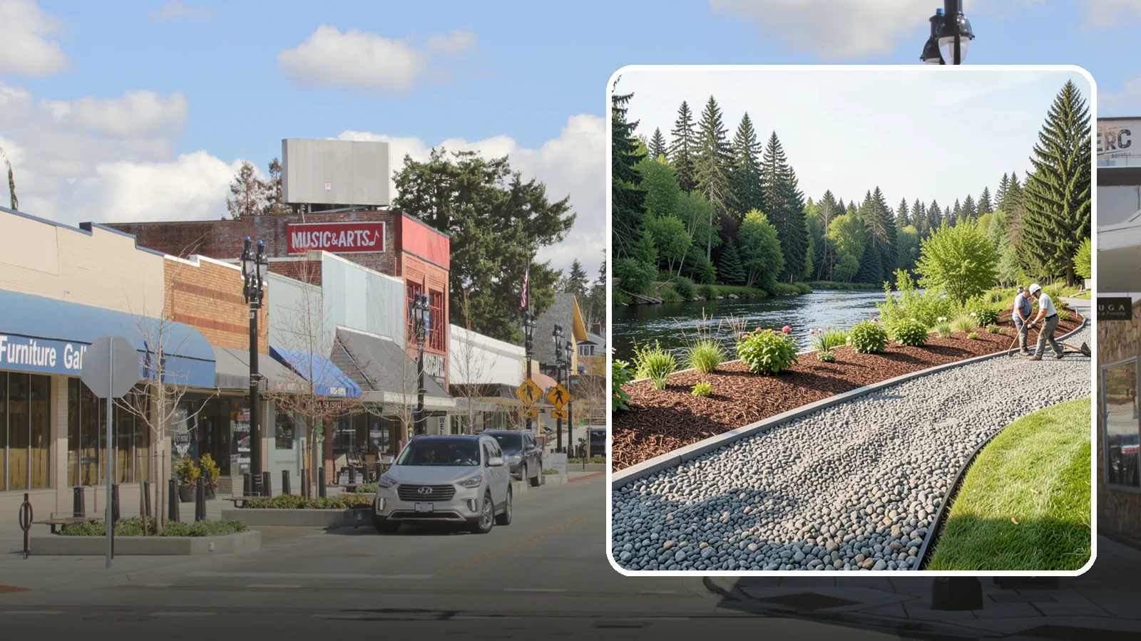 Crushed Rock Installation in Bothell, King County, WA - Angular, machine-crushed rock that locks together to form firm driveways, pads, and utility paths across the Sound.
