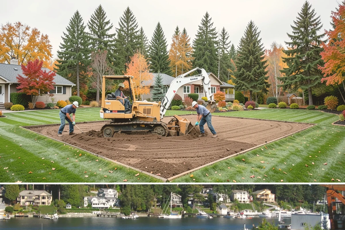 Crushed Rock Installation in Gig Harbor, Pierce County, WA - Crushed rock can go down in any season, but a dry stretch from June through September gives the cleanest excavation and the...