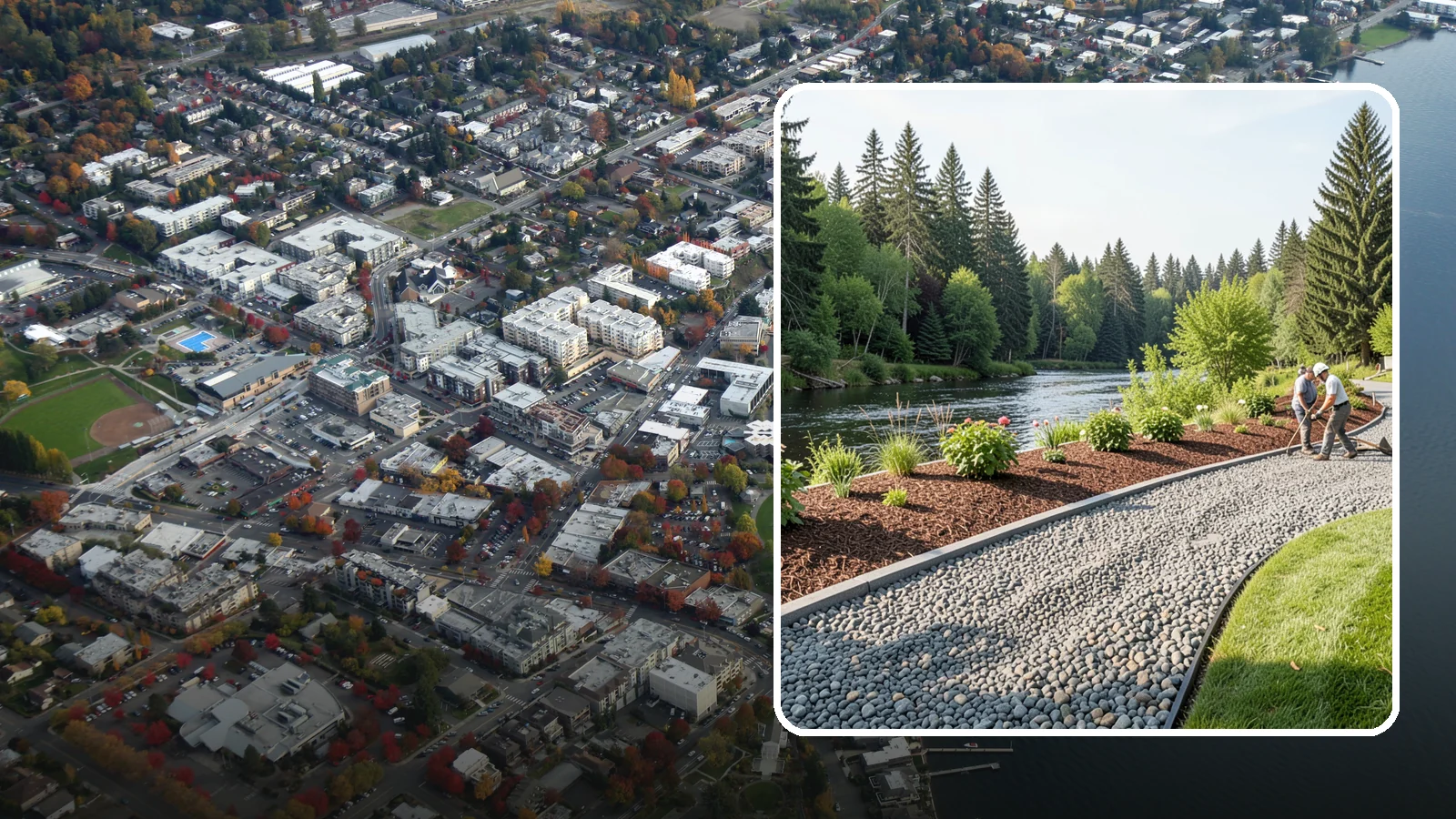 Crushed Rock Installation in Kirkland, King County, WA - Angular, machine-crushed rock that locks together to form firm driveways, pads, and utility paths across the Sound.